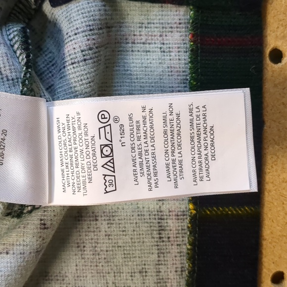 Polo Ralph Lauren Tartan Plaid Estate-Rib Cotton Quarter Zip Pullover - Picture 8 of 8